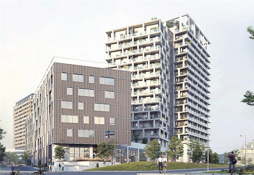 Für 28 erschwingliche Wohnungen im Gravity Tower gibt es 53 Bewerbungen 