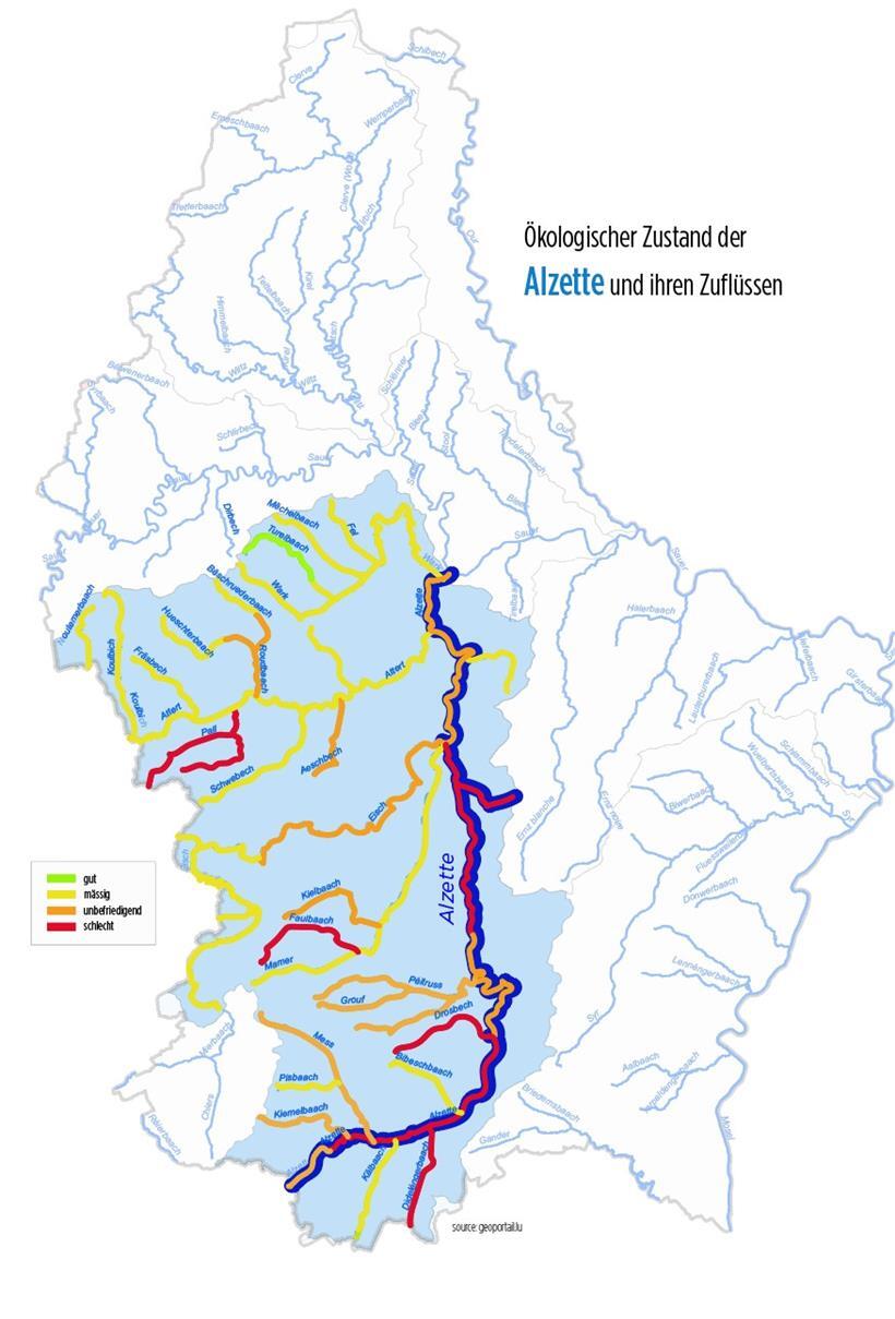 Die Alzette ist nicht mehr die gleiche Kloake wie früher 