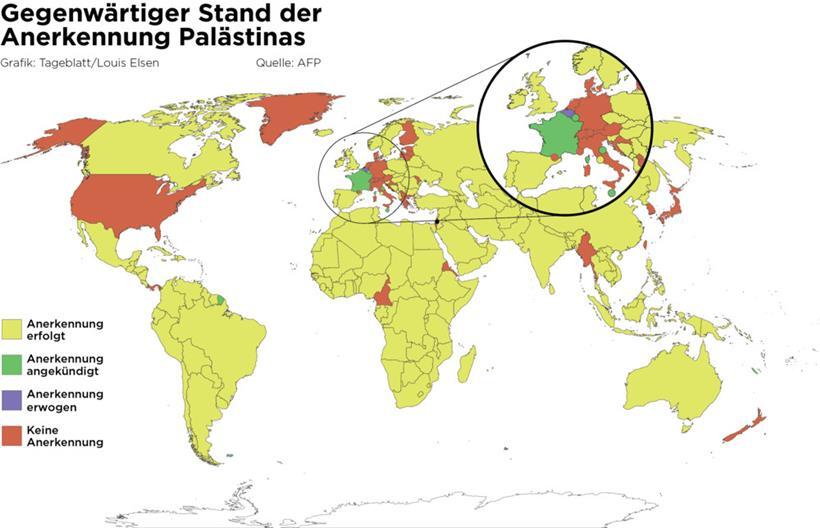Luxemburg und andere Staaten wollen am Montag Palästina als Staat anerkennen 