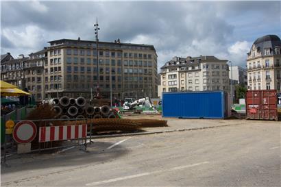 Arbeiten zur Neugestaltung der Place de Paris haben begonnen