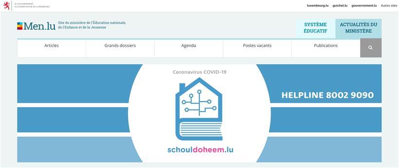 Neue Lernplattform schouldoheem.lu ermöglicht Schülern Fernunterunterricht  