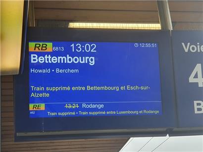 Bahnstrecke zwischen Bettemburg und Esch/Alzette ist wieder frei