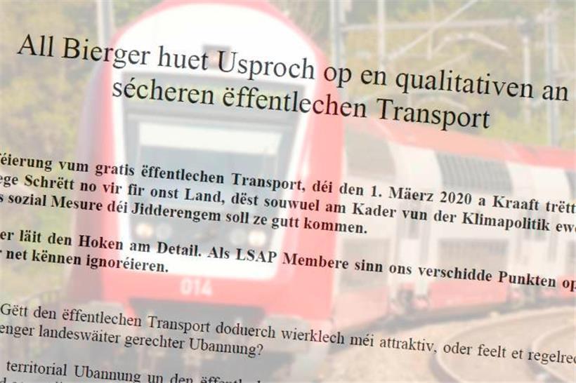 Gewalt, Service, Abdeckung: LSAP-Mitglieder beklagen Zustand des öffentlichen Transports 