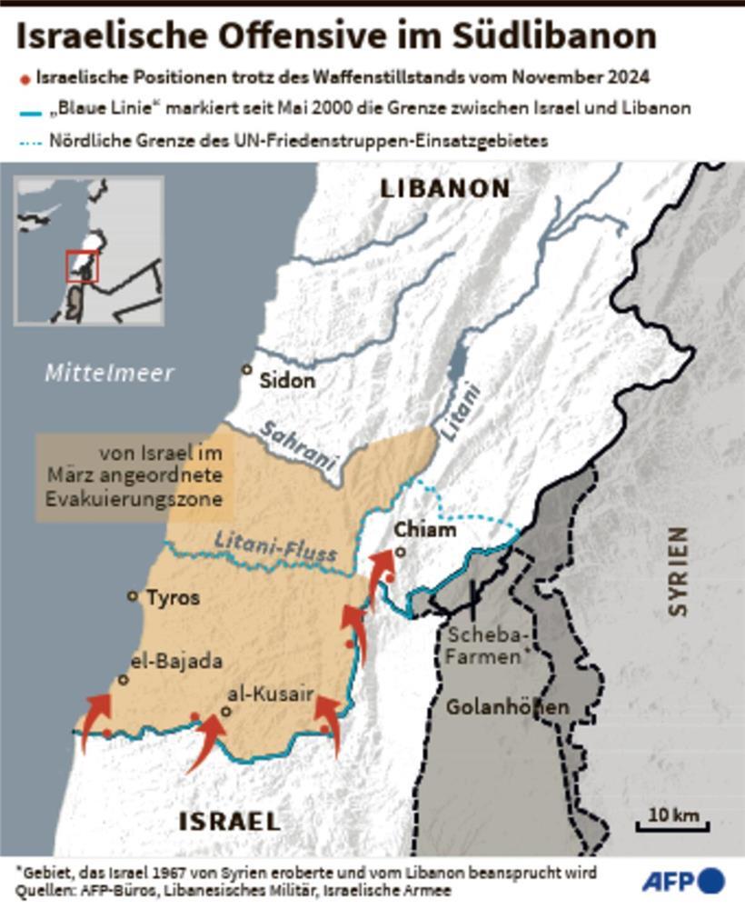 Israel schießt Stationierung entlang „Verteidigungslinie“ im ab Israel schießt Stationierung entlang „Verteidigungslinie“ im ab