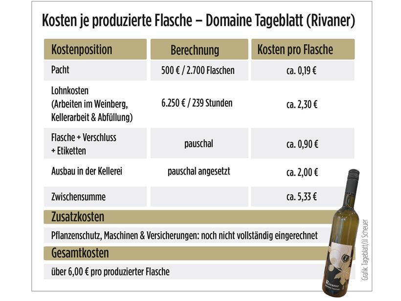 Die große Abrechnung: So viel hat unser Rivaner (ungefähr) in der Produktion gekostet 