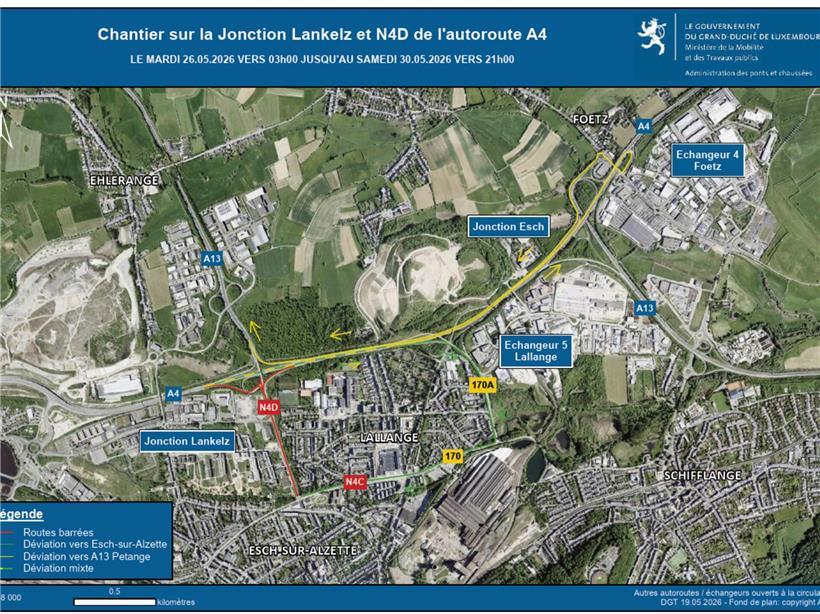 Straßenbauverwaltung sperrt N4d und CR102 für Sanierungsarbeiten 