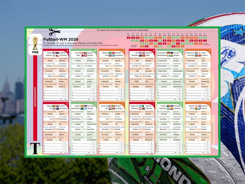 Unser WM-Vorrunden-Spielplan zum Ausdrucken 