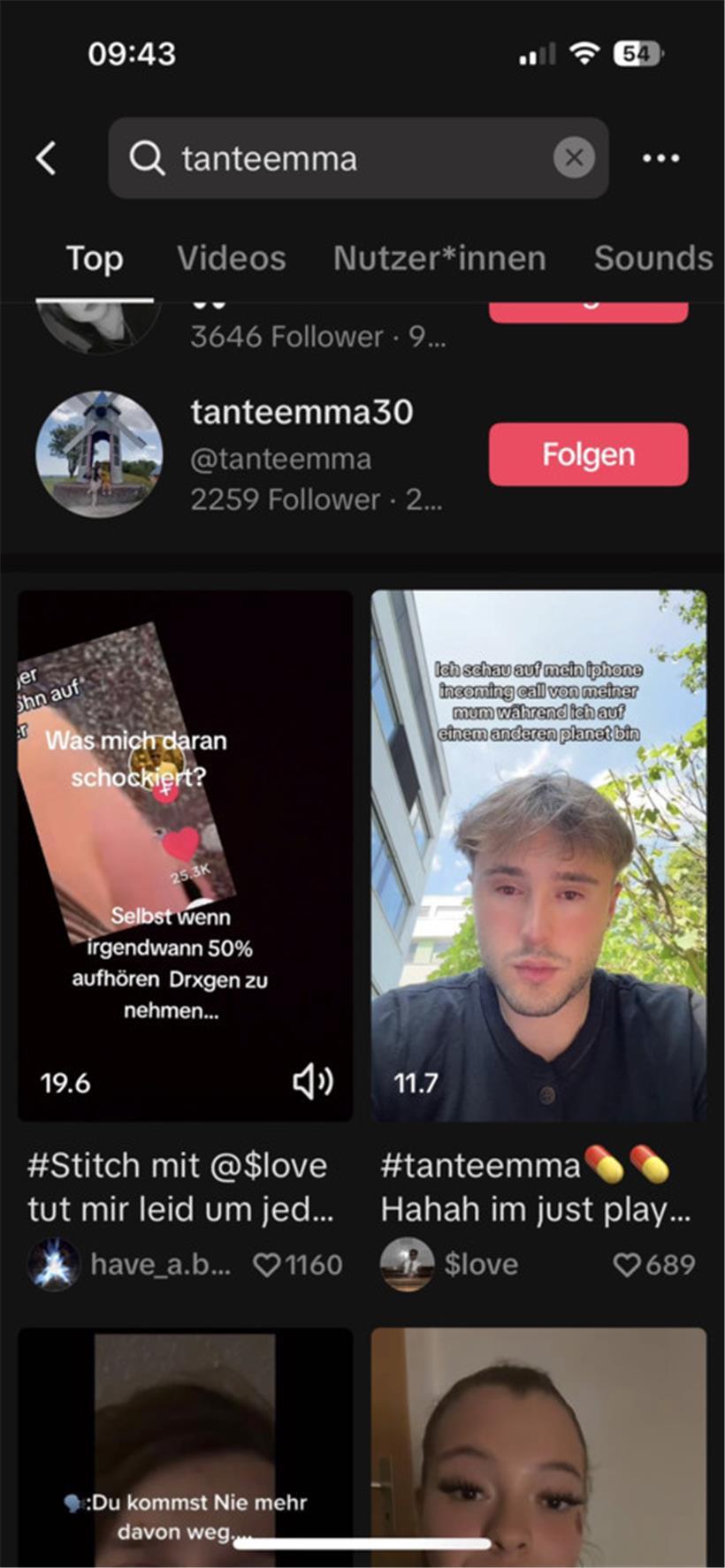 Bilder von Menschen, die Drogen nehmen und sich dabei filmen, sind auf TikTok frei für jeden zugänglich
