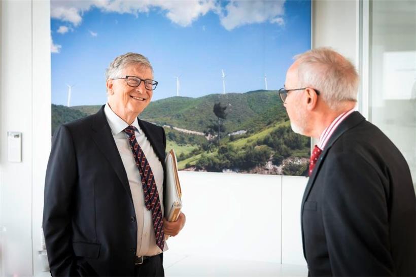 Bill Gates in Luxemburg: Dieses Foto hat die European Investment Bank (EIB) zur ...