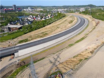 Bis die zweite Fahrspur in Richtung Luxemburg freigegeben werden kann, wird es noch etwas dauern
