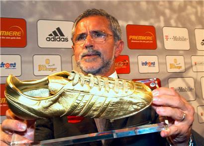Bis heute Rekord: Gerd Müller erzielte in 427 Bundesliga-Spielen 365 Tore

