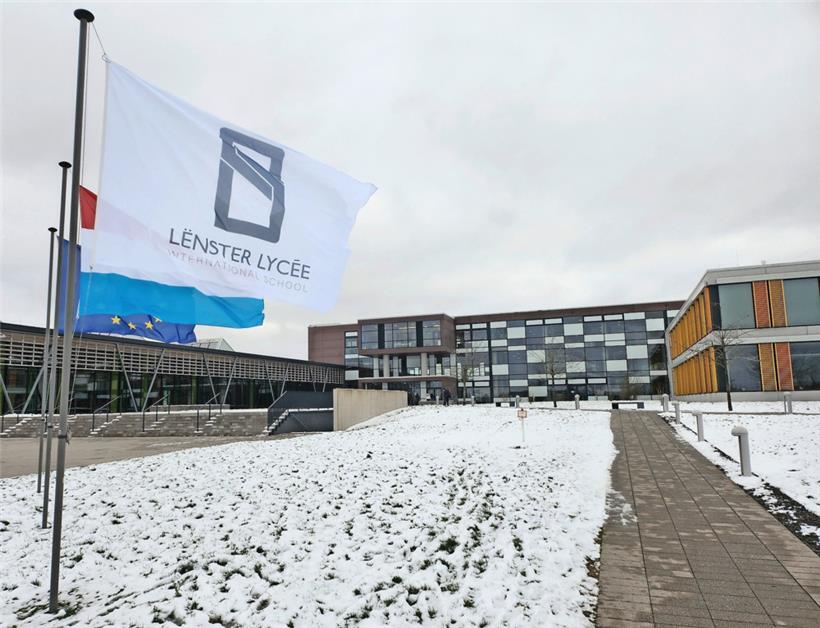 Bis zum ersten Besuch der amerikanischen „High School“ in Junglinster ist der Schnee wohl wieder weg
