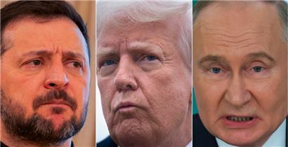 Bisher haben nur Trump und Putin miteinander geredet, Wolodymyr Selenskyj blieb von den Gesprächen über die Ukraine ausgeschlossen
