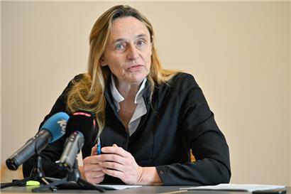 Blanche Weber, Präsidentin des „Mouvement écologique“, gestern bei der Pressekonferenz im Oekozenter Pafendall
