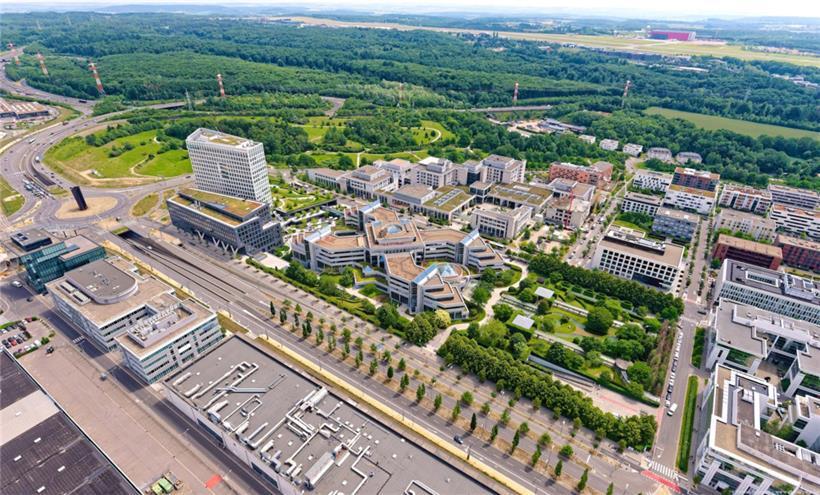 Blick auf das gesamte Gelände 
