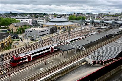 Blick auf den Hauptbahnhof in Luxemburg
