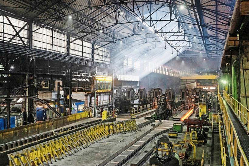 Blick in das Werk von ArcelorMittal in Rodange, das dieses Jahr seinen 150. Geburtstag gefeiert hat
