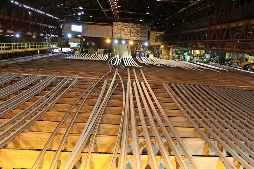 Blick in das Werk von ArcelorMittal in Rodange, das letztes Jahr seinen 150. Geburtstag gefeiert hat
