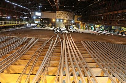 Blick in das Werk von ArcelorMittal in Rodange, das letztes Jahr seinen 150. Geburtstag gefeiert hat
