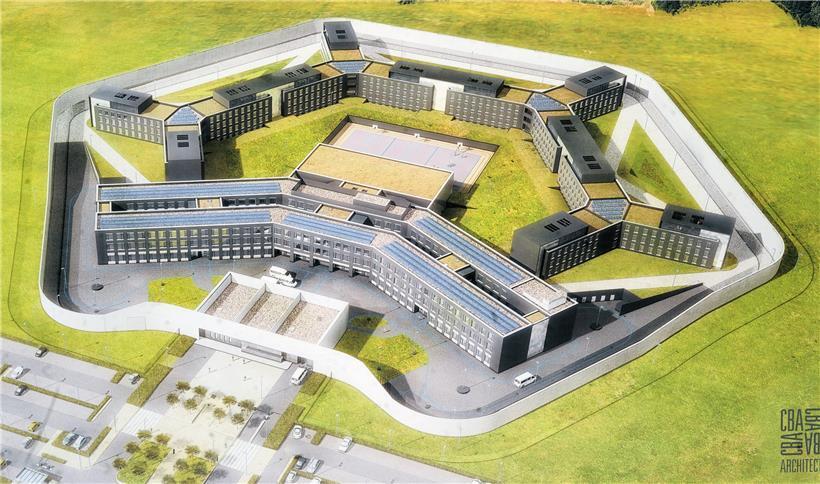 Blick in die nahe Zukunft: So dürfte das Gefängnis nach seiner geplanten Fertigs...