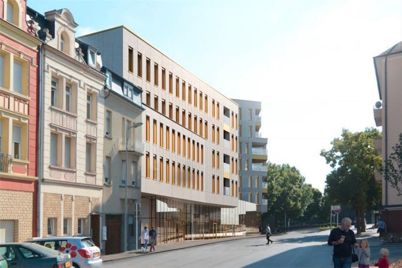 Blick vom Stalingradplatz auf die Victor-Hugo-Straße