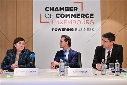 Blicken zwiegespalten in die Zukunft Luxemburgs (v.l.): Christel Chatelain, Carlo Thelen und Anthony Villeneuve
