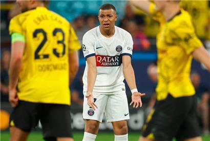 Blieb im Hinspiel gegen Borussia Dortmund weitestgehend unauffällig: Kylian Mbappé
