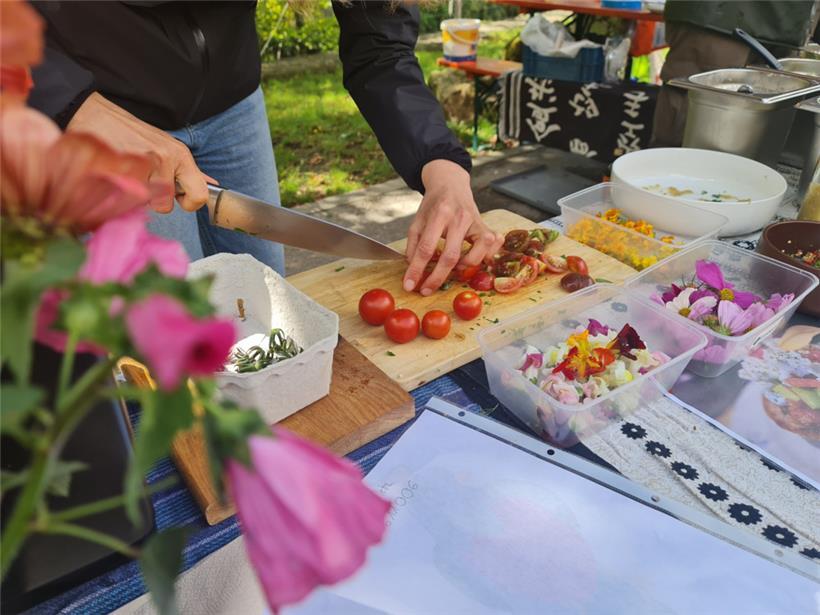 Blüten, Blumen und Kirschtomaten …
