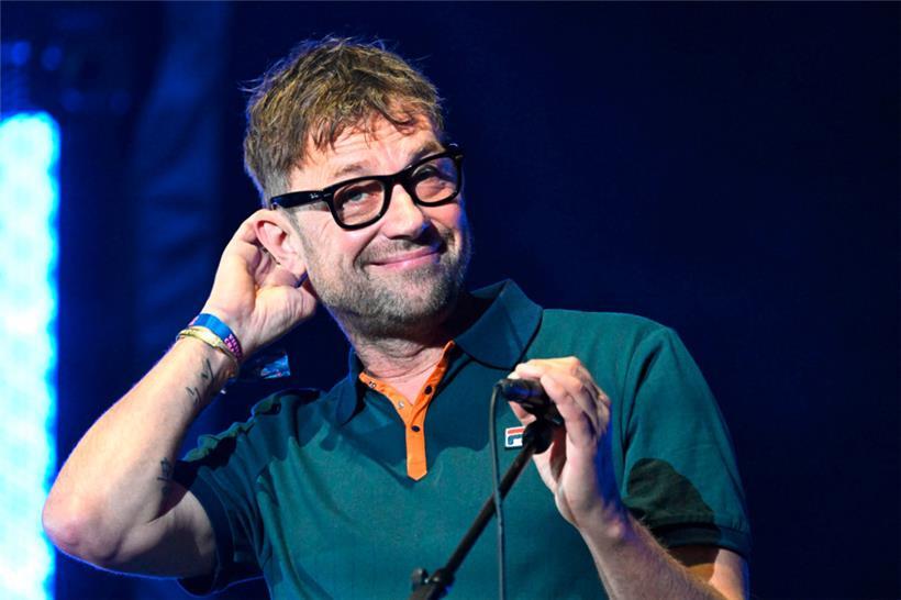 Blur-Sänger Damon Albarn beim Musikfestival „Les Vieilles Charrues“ in Carhaix-Plouguer
