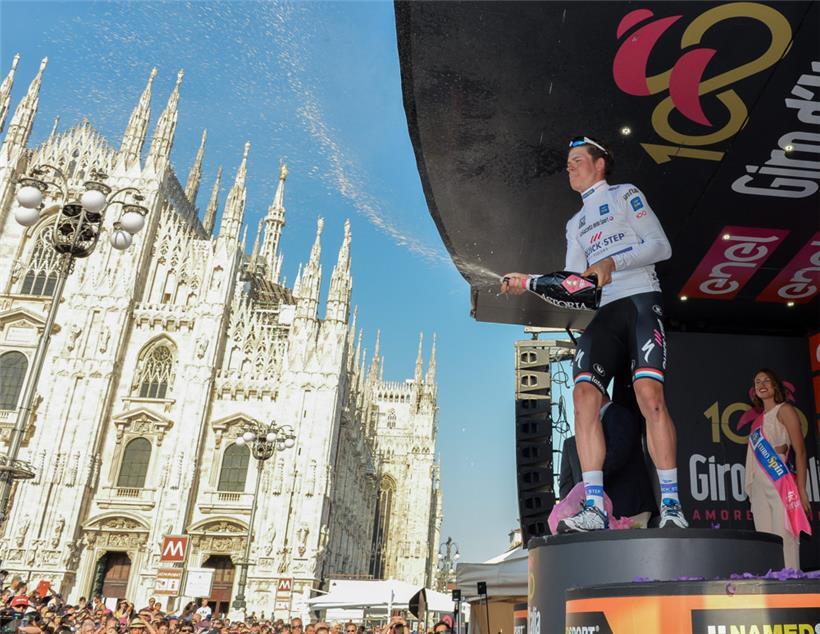 Bob Jungels gewann beim Giro zweimal die Nachwuchsfahrerwertung: 2016 und 2017
