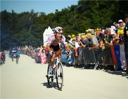 Bob Jungels hatte bei der diesjährigen Tour de France die neunte Etappe gewonnen
