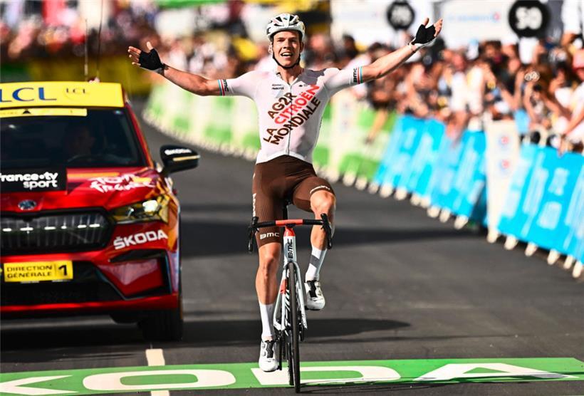 Bob Jungels jubelte am Sonntag in Châtel

