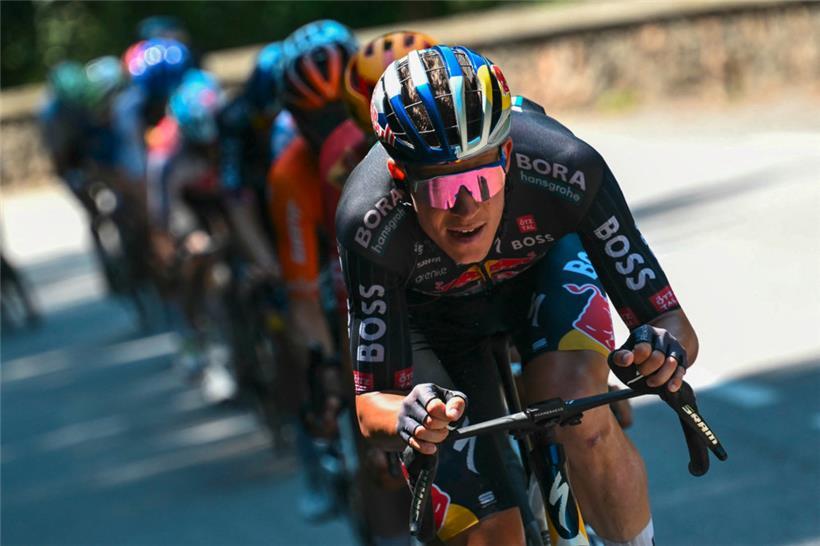 Bob Jungels sorgte in der Ausreißergruppe für hohes Tempo
