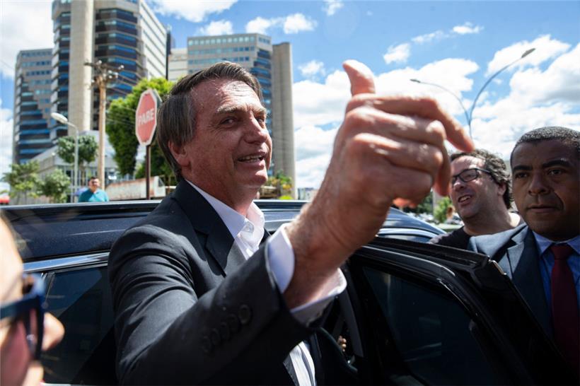 Brasiliens Ex-Präsident Jair Bolsonaro am 26. April 2023 in Brasilia 

