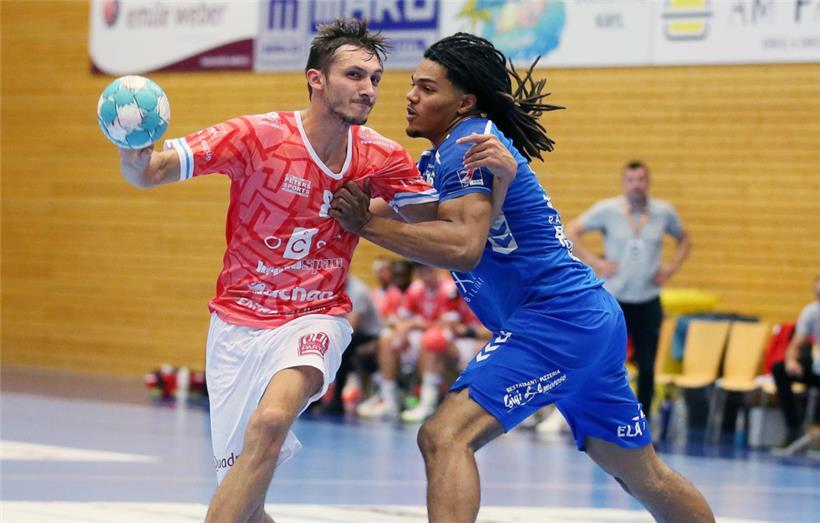 Brice Aillaud und die Red Boys wollen am Samstag gegen den HBD um Ojie Etute Revanche nehmen
