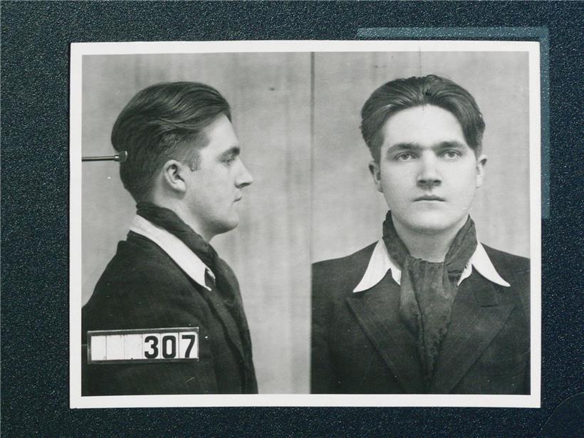 Porträt von Ado Rinnen, jünger Resistenzler aus Bettemburg, hingerichtet 1944 im Alter von 20 Jahren unter Nationalsozialismus