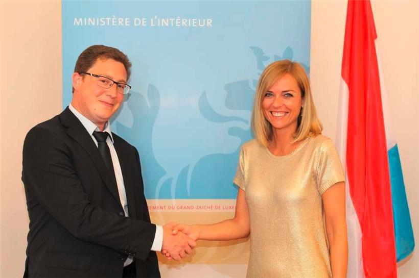 Bürgermeister Frank Conrad wurde am 1. Juli 2019 durch Innenministerin Taina Bofferding vereidigt
