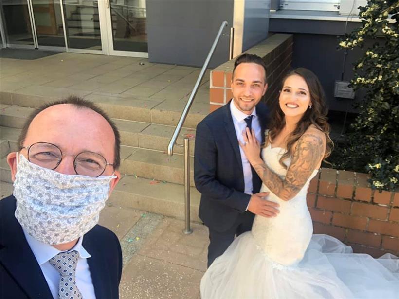 Bürgermeister Georges Engel hat die Hochzeitszeremonie durchgeführt
