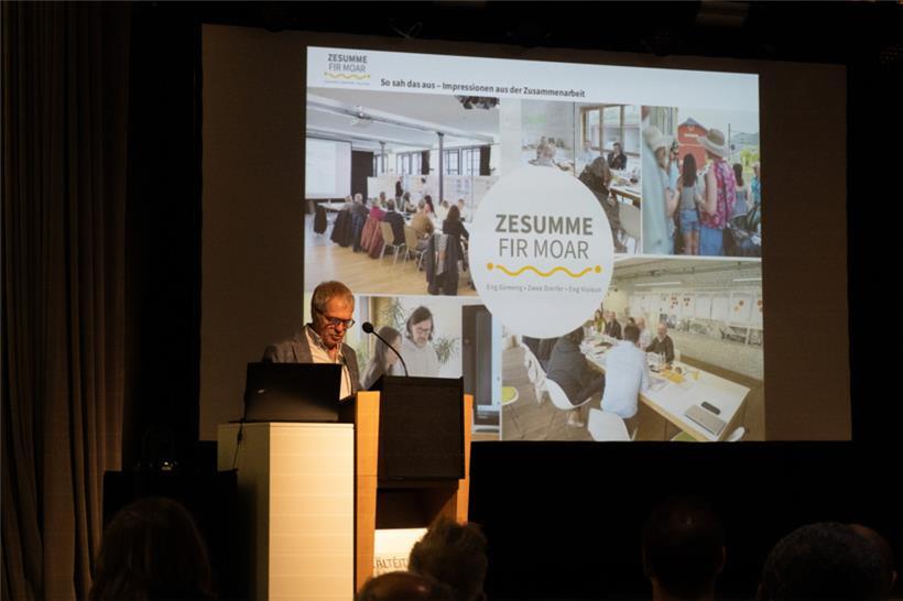 Bürgermeister Jean Weiler (CSV) stellte die Vision für Kayl-Tetingen vor
