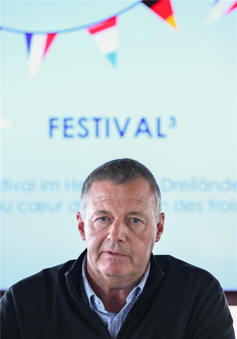 Bürgermeister Michel Gloden von Schengen bei offizieller Veranstaltung im Rathaus