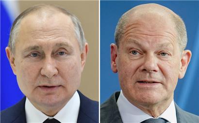 Bundeskanzler Olaf Scholz und Russlands Präsident Wladimir Putin haben nach Angaben aus Moskau wieder miteinander telefoniert
