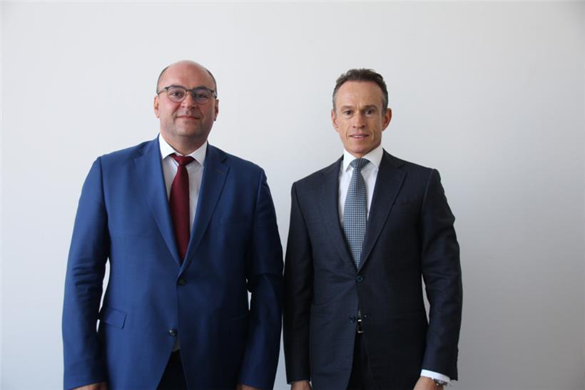 CEO Konstantin Notman und Verwaltungsratsmitglied Alain Kinsch
