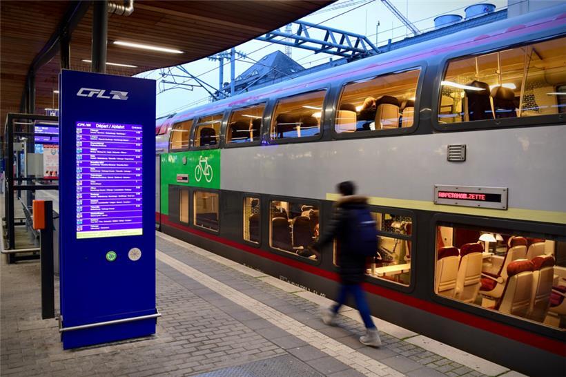 CFL-Zug am Luxemburger Hauptbahnhof: „Wir haben die Situation und vor allem auch die Covid-Entwicklung im Unternehmen genau im Blick.“
