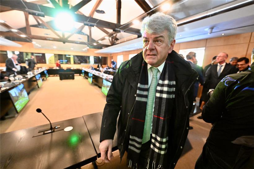 CGFP-Präsident Romain Wolff bei den Tripartite-Verhandlungen Anfang März 2023
