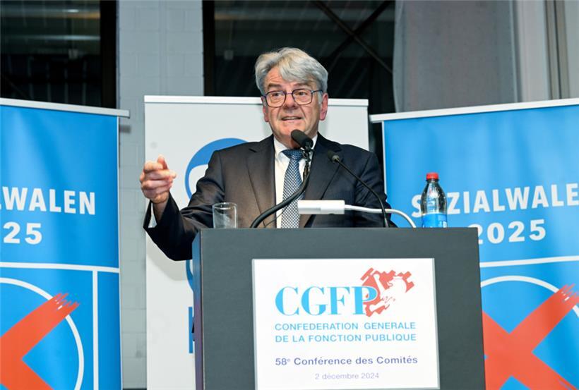 CGFP-Präsident Romain Wolff bei der „Conférence des comités élargie“ im Parc Hotel Alvisse
