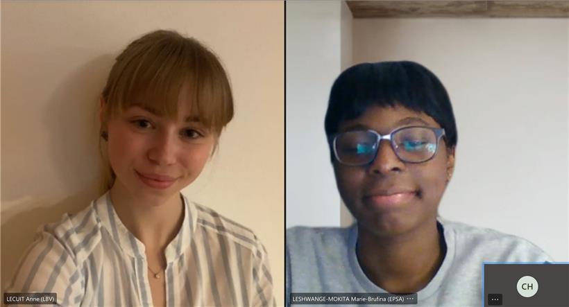 CNEL-Vizepräsidentin Anne Lecuit und CNEL-Sekretärin Marie-Brufina Leshwange-Mokita erläutern die Problematik, dass Schüler keine Ausgleichsmöglichkeiten mehr haben
