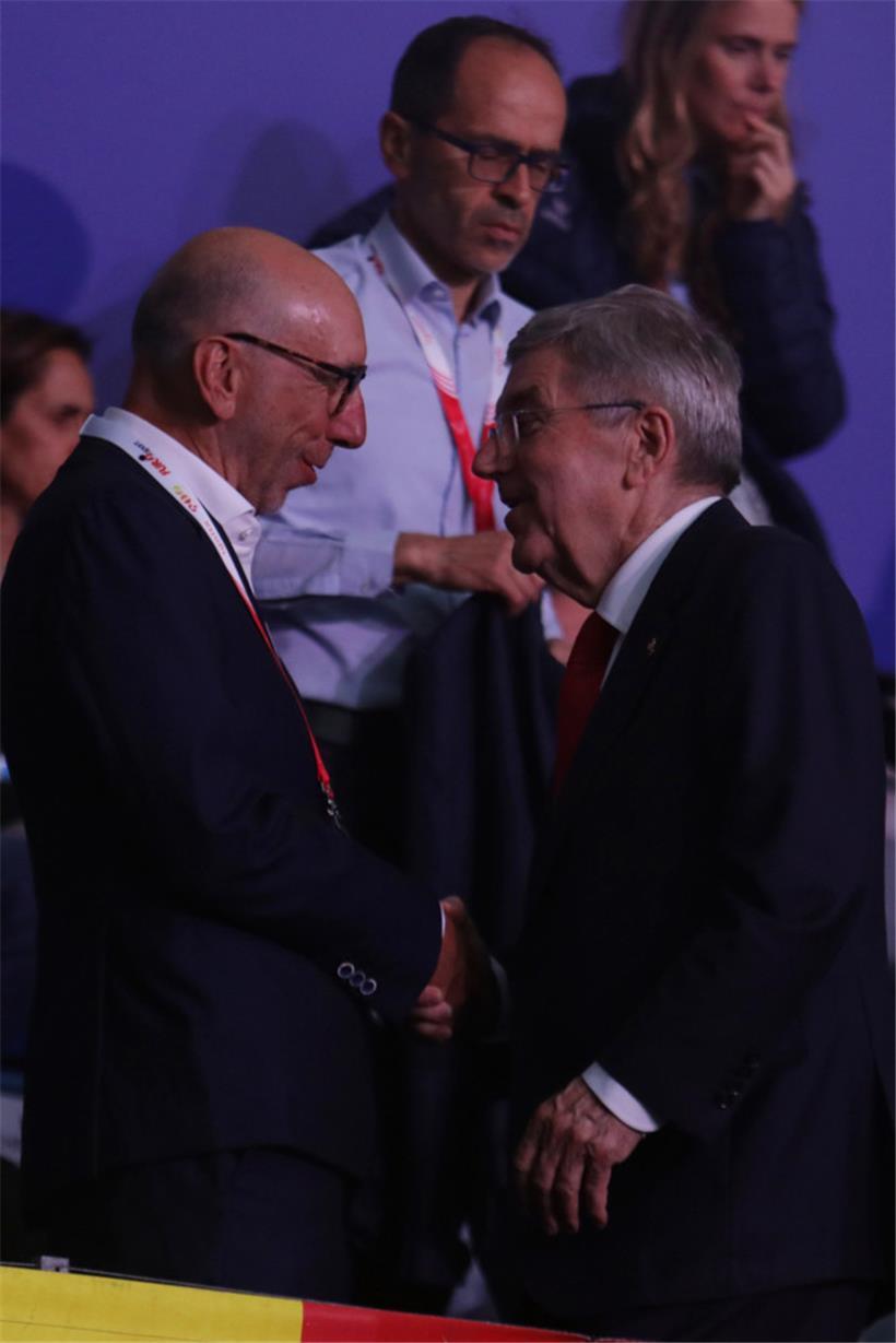 COSL-Präsident Michel Knepper mit Noch-IOC-Präsident Thomas Bach