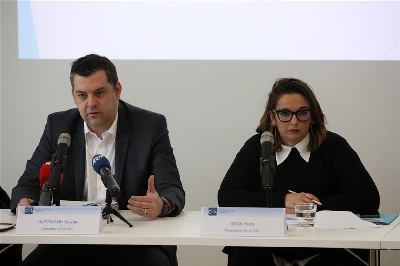 CSL-Direktor Sylvain Hoffmann und die Präsidentin Nora Back 
