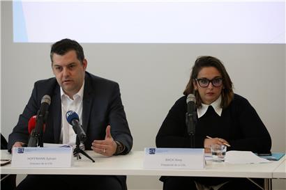CSL-Direktor Sylvain Hoffmann und die Präsidentin Nora Back 
