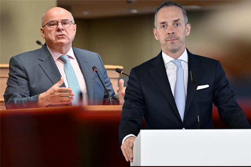 CSV-Fraktionspräsident Marc Spautz (l.) liegt in Sachen Kollektivvertragswesen nicht auf einer Linie mit Parteikollege und Arbeitsminister Georges Mischo (r.)
